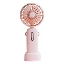 BeON Pink Mini Personal Portable Hanging Neck Fan Cooling with USB Charging Port